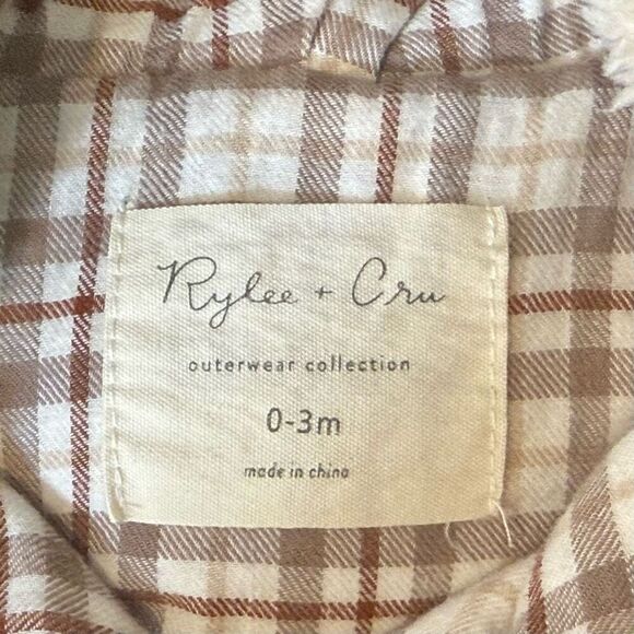 Rylee + Cru Outerwear Collection Infant Baby Teddy Footed One Piece 0-3 Months - Picture 5 of 10